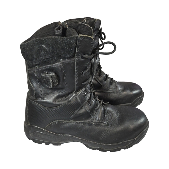 5-11 Black Tactical Boots Size 15